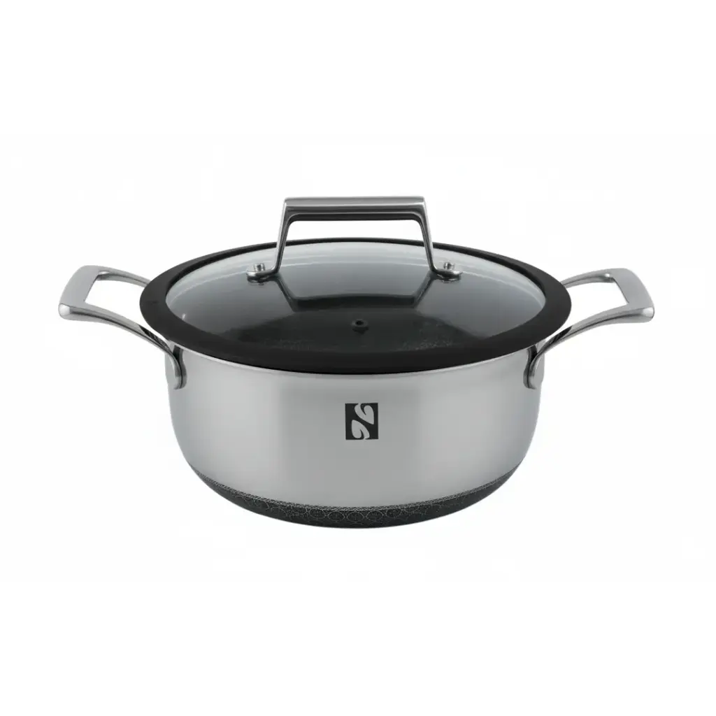 Nomer 3-Ply Non Stick Stainless Steel 20 Soup Pot Cookware Double Side Coating Series