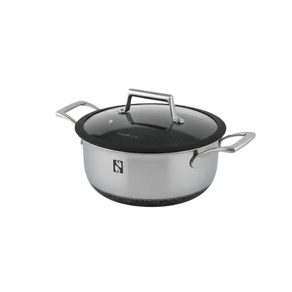 Nomer 3-lagiger Antihaft-Edelstahl-Suppentopf 26 cm mit doppelseitiger Beschichtung