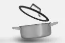 Nomer Ultra Cook™ 3-Ply Stainless Steel Soup Pot with Natural Non-Stick Surface (8.7-inch / 3.7-Quart)