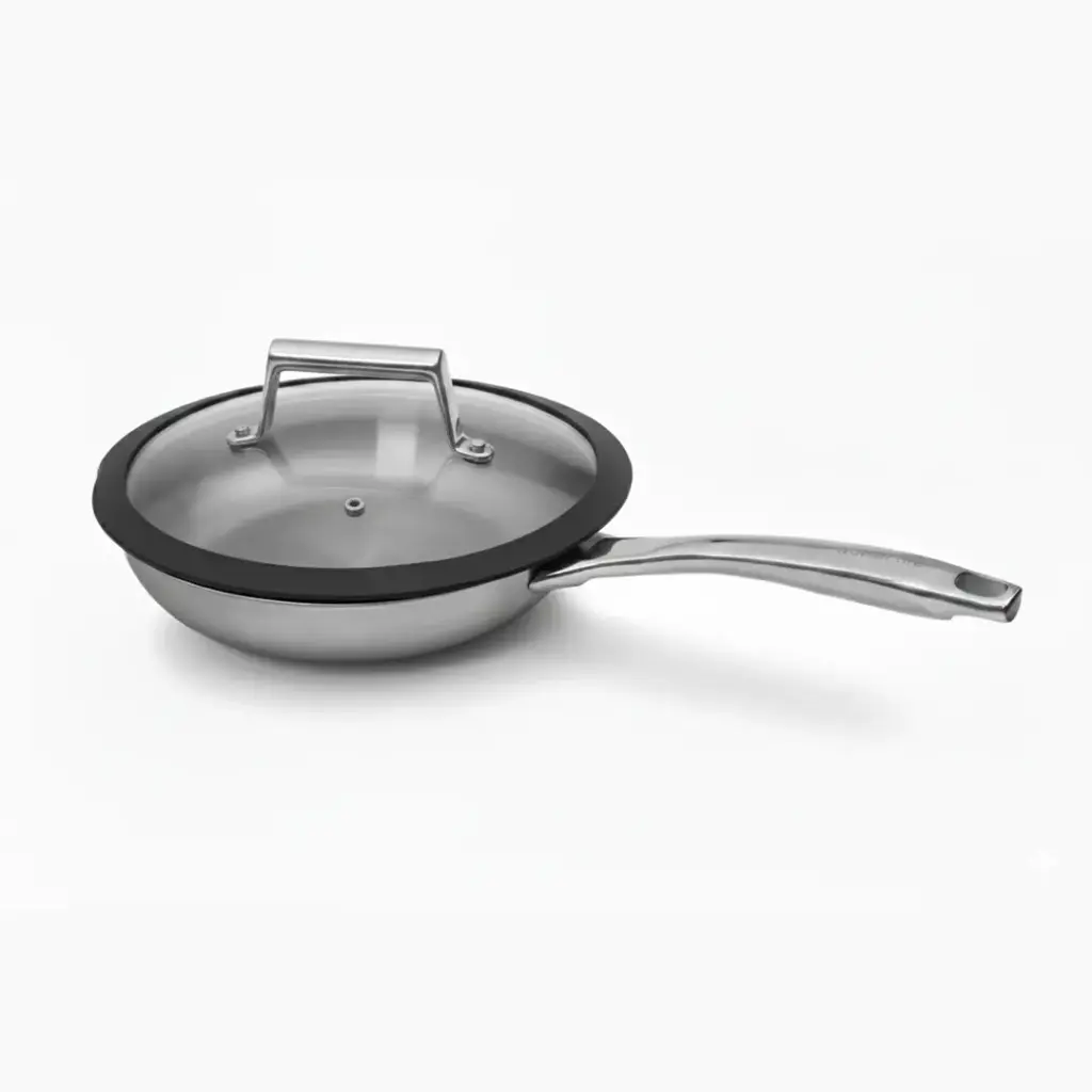 Nomer Ultra Cook™ 3-Ply Non Stick Stainless Steel Micro-DOT 26 One Handle Fry Pan Cookware