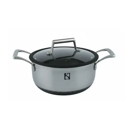 أواني طهي Nomer Ultra Cook™ ثلاثية الطبقات غير لاصقة من الفولاذ المقاوم للصدأ Micro-DOT ۱۸