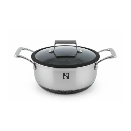 Nomer 3-Ply Non Stick Stainless Steel 24 Soup Pot Cookware Double Side Coating Series