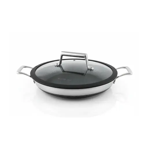 Nomer 3-Ply Non Stick Stainless Steel 30 Two Handle Fry Pan Cookware Double Side Coating Series