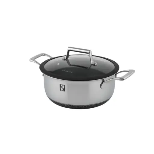 Nomer 3-lagiger Antihaft-Edelstahl-Suppentopf 26 cm mit doppelseitiger Beschichtung